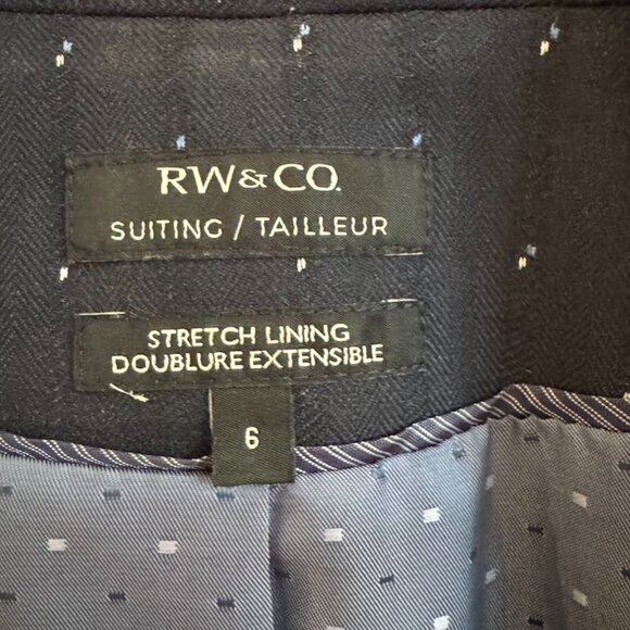 RW&CO Stretch Lining Blazer - Size 6 - Picture 3 of 5